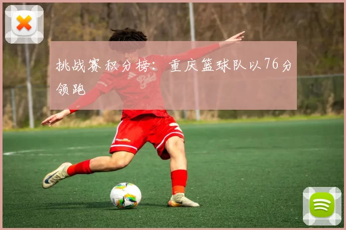 挑战赛积分榜：重庆篮球队以76分领跑